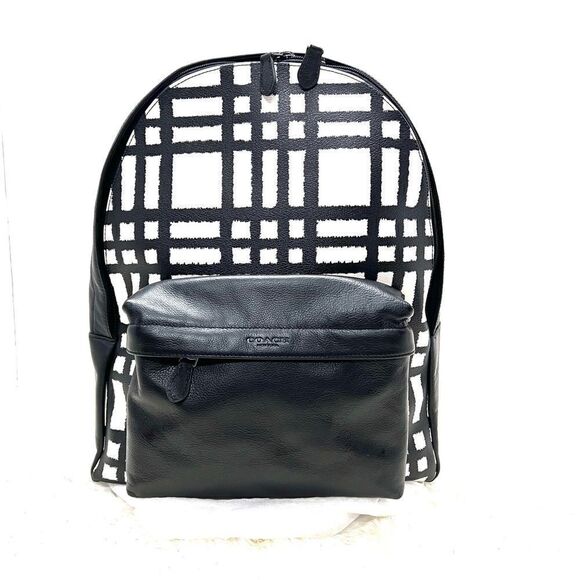 🎁🔥NWT! Coach Charles Men's Backpack/School Backpack Blck Lthr Msrp:$550.00 - Picture 1 of 9